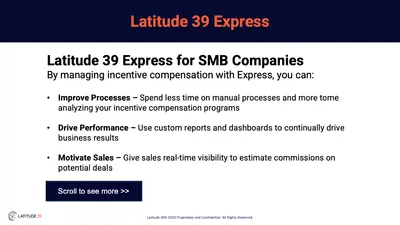 Latitude 39 Express: Incentives Solution for Revenue-Driven Teams for Salesforce — screenshot