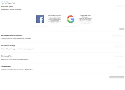 Lead Capture in Marketing Cloud Engagement for Salesforce — screenshot