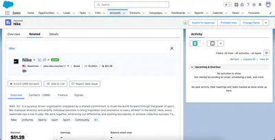 Leadfeeder for Salesforce — screenshot