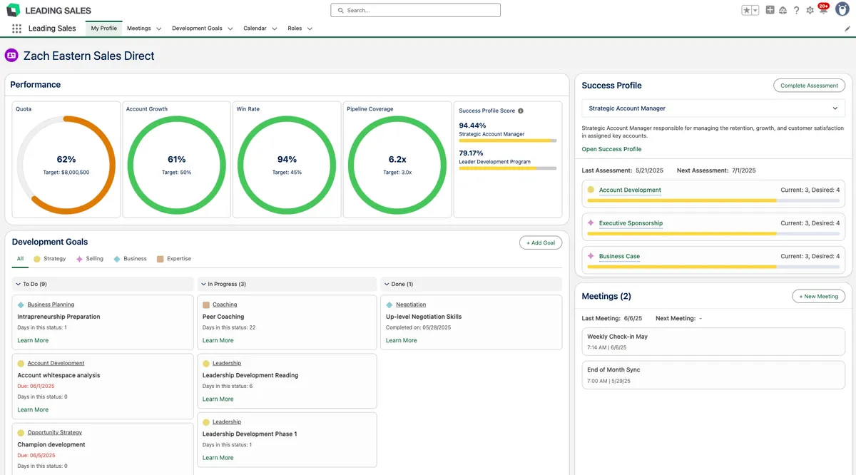 Leading Sales — screenshot from the Salesforce AppExchange listing