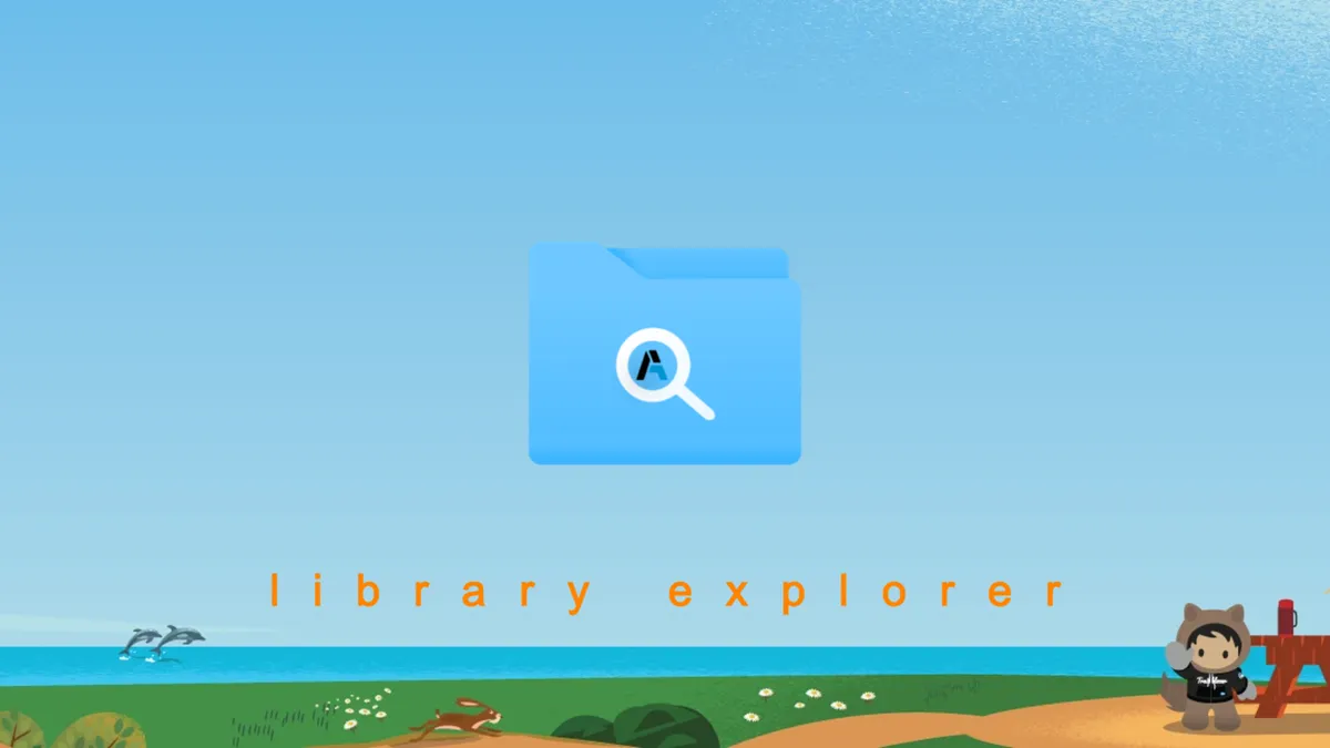 Library Explorer — screenshot from the Salesforce AppExchange listing