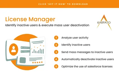 License Manager - Identify Inactive Users & Execute Mass Deactivation for Salesforce — screenshot