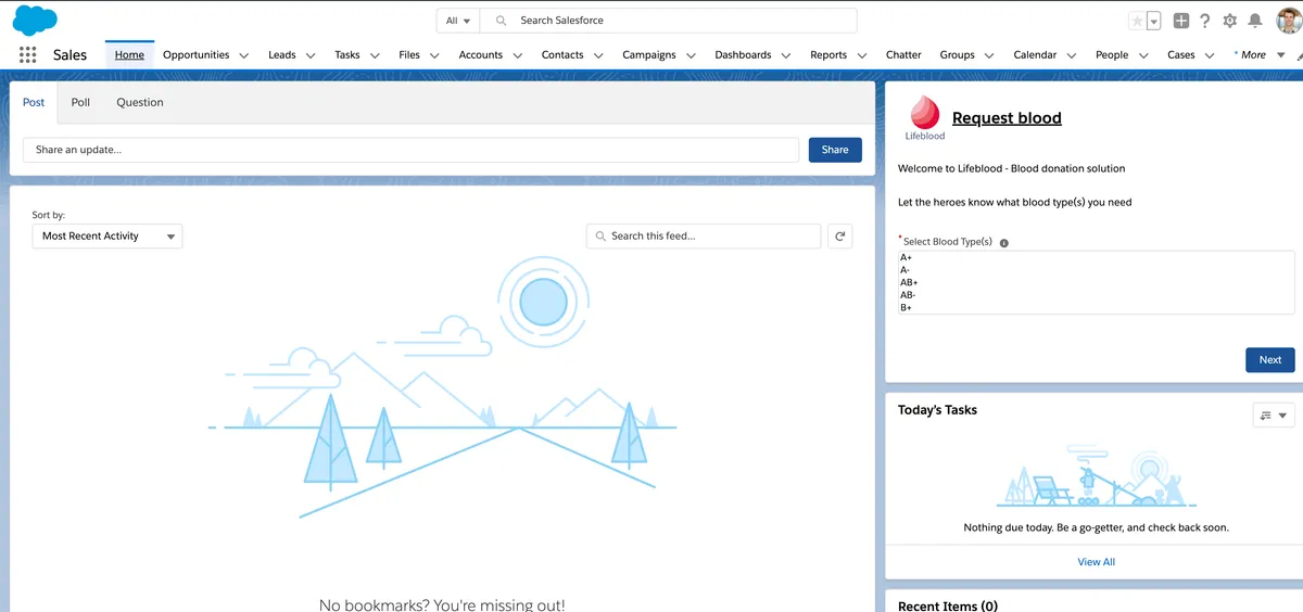 Lifeblood — screenshot from the Salesforce AppExchange listing