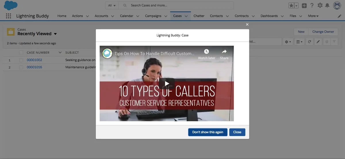 Lightning Buddy — screenshot from the Salesforce AppExchange listing