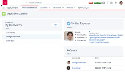 Lightning Components Sample Pack - Recruiting for Salesforce — screenshot