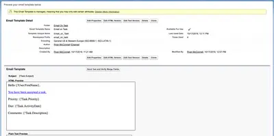 Lightning Email on Task for Salesforce — screenshot
