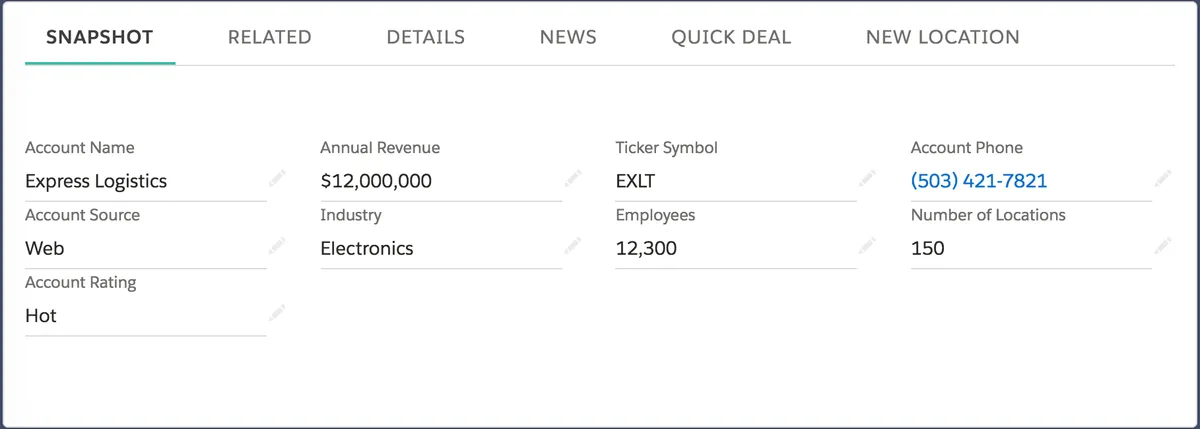 Lightning Field Sets — screenshot from the Salesforce AppExchange listing