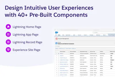 Lightning Pages & Experience Sites: No-Code Component Builder by Avonni for Salesforce — screenshot