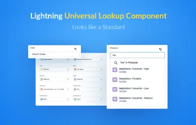 Lightning Universal Lookup Component for Salesforce — screenshot