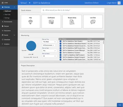 Lingk Cloud Data Integration Platform for Salesforce — screenshot