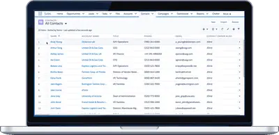 List Browse - Review multiple records at one time in Salesforce for Salesforce — screenshot