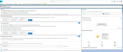 Local (Time | Weather | Meetings) for Salesforce — screenshot
