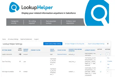 Lookup Helper Free Edition - Bucket and group your data easily using any field for Salesforce — screenshot