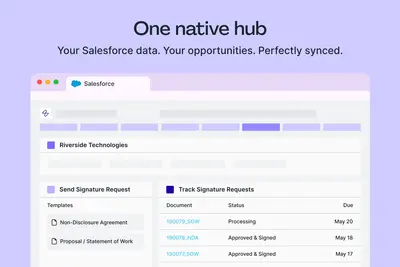 Lumin Sign: Generate, Sign and Track in Salesforce for Salesforce — screenshot