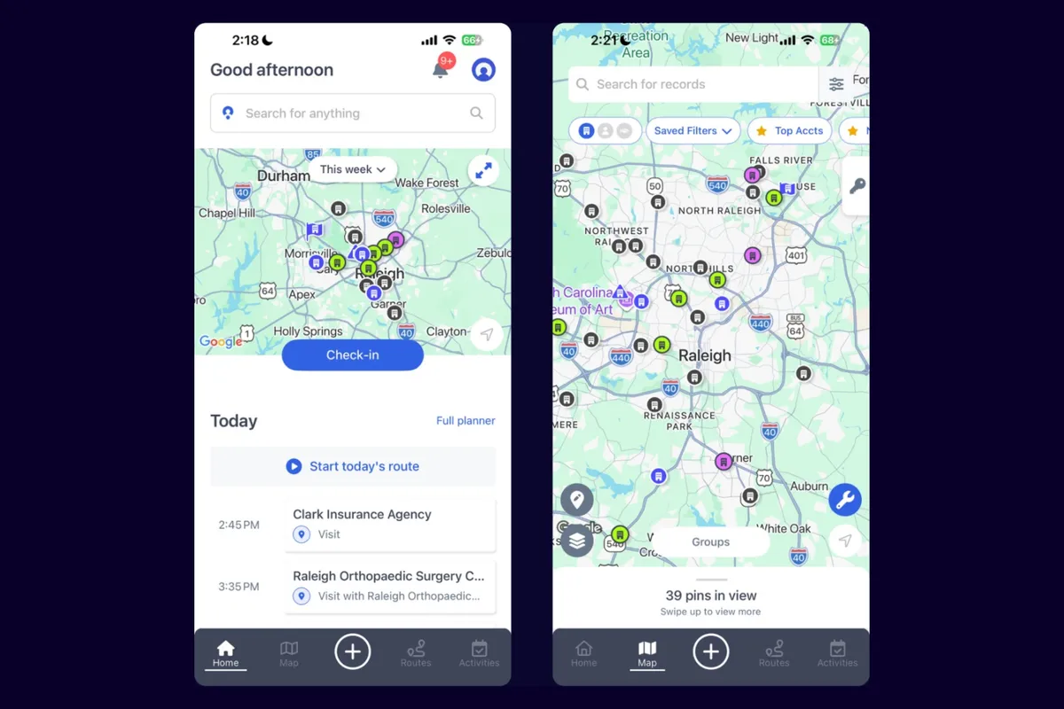 Map My Customers — screenshot from the Salesforce AppExchange listing