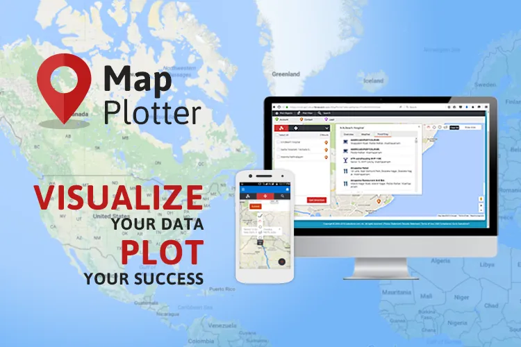 Map Plotter — screenshot from the Salesforce AppExchange listing