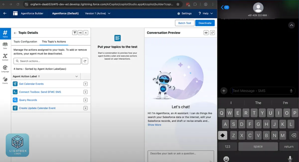 Marketing Cloud Connect Agentforce — screenshot from the Salesforce AppExchange listing