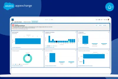 Marketing targets dashboard for Salesforce — screenshot