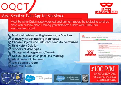 Mask Sensitive Data ( Salesforce Sandbox Data Masking Tool & Sandbox Obscure ) for Salesforce — screenshot