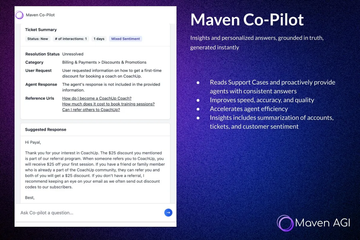 Maven Co-Pilot — screenshot from the Salesforce AppExchange listing