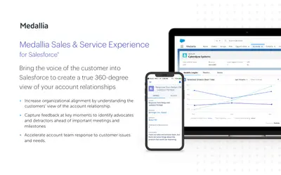 Medallia Sales & Service Experience for Salesforce for Salesforce — screenshot