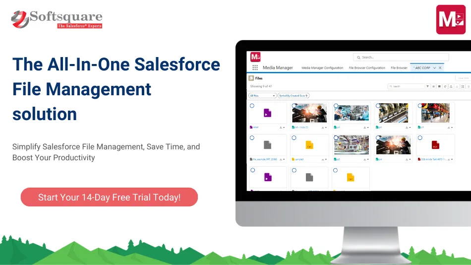 Media Manager - File Preview, Sharing, and Management in Salesforce — screenshot from the Salesforce AppExchange listing