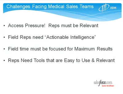 Medical Sales Coach for Salesforce — screenshot