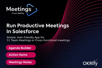 Meetings - 1:1, Team, Cross-functional Meetings with Agenda, Action Items, Notes for Salesforce — screenshot