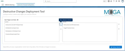 MEGA Destroy for Salesforce — screenshot