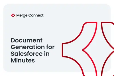 Merge Connect | Salesforce Document Generation, Easier Than Ever for Salesforce — screenshot