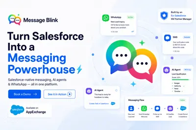 MessageBlink – SMS & WhatsApp for Salesforce | Automate, Engage & Respond Faster for Salesforce — screenshot