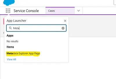 Metadata Explorer for Salesforce — screenshot