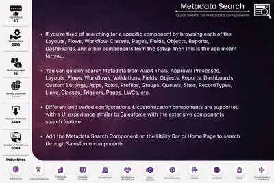 Metadata Search for Salesforce Admins by Satrang for Salesforce — screenshot