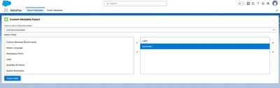 MetaFlex for Salesforce — screenshot