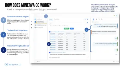 Minerva CQ Agent Assist For Salesforce | Workflows, Agent Experience, CSAT, NPS for Salesforce — screenshot