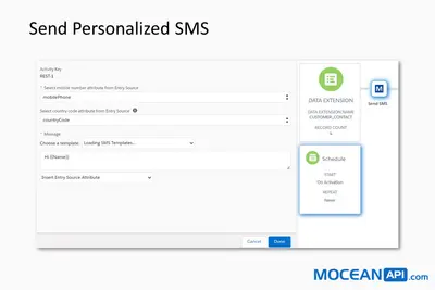 MoceanAPI for Marketing: Send SMS, Voice and OTT messages for Salesforce — screenshot