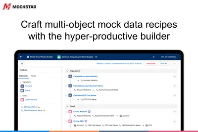 Mockstar: Sandbox Seeding. Test & Demo Data. Native. for Salesforce — screenshot