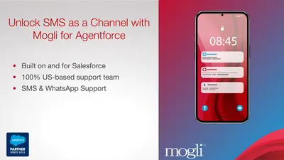 Mogli for Agentforce | Agentic SMS, RCS, and WhatsApp Messaging for Salesforce — screenshot