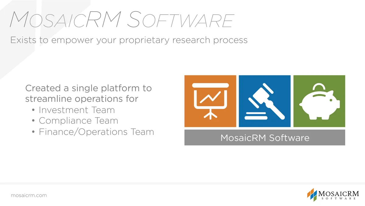 MosaicRM Software — screenshot from the Salesforce AppExchange listing