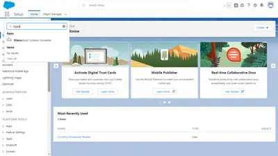 Multi Currency Conversion for Salesforce — screenshot