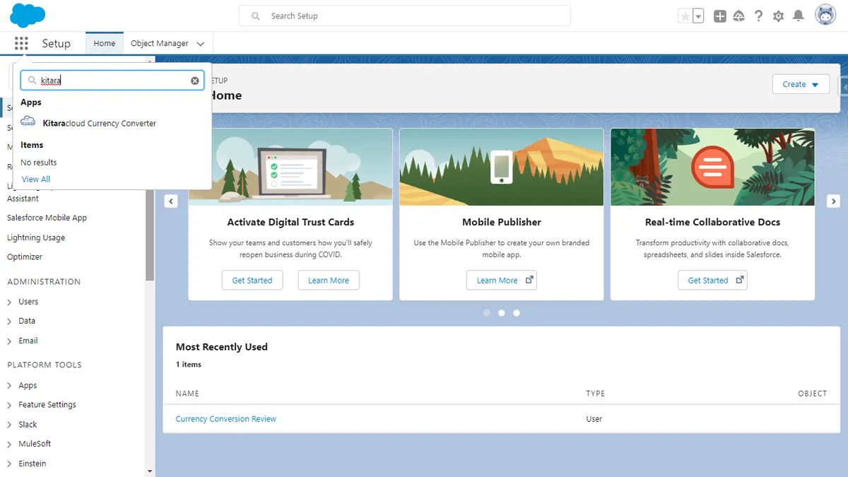 Multi Currency Conversion — screenshot from the Salesforce AppExchange listing