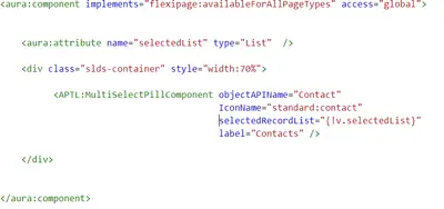 Multi-Select Lookup Pill Component for Salesforce — screenshot