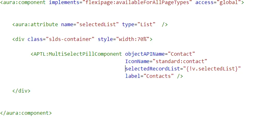 Multi-Select Lookup Pill Component — screenshot from the Salesforce AppExchange listing