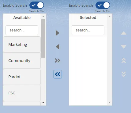 Multi Select Reusable component — screenshot from the Salesforce AppExchange listing