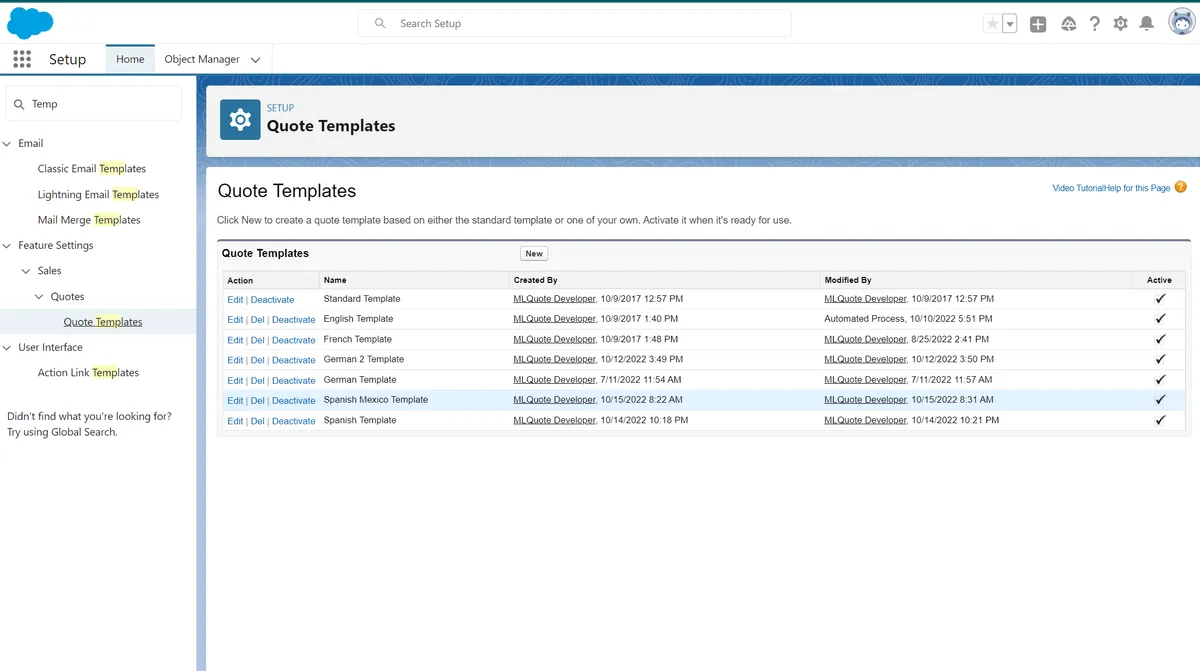 Multilingual Quote Generator — screenshot from the Salesforce AppExchange listing