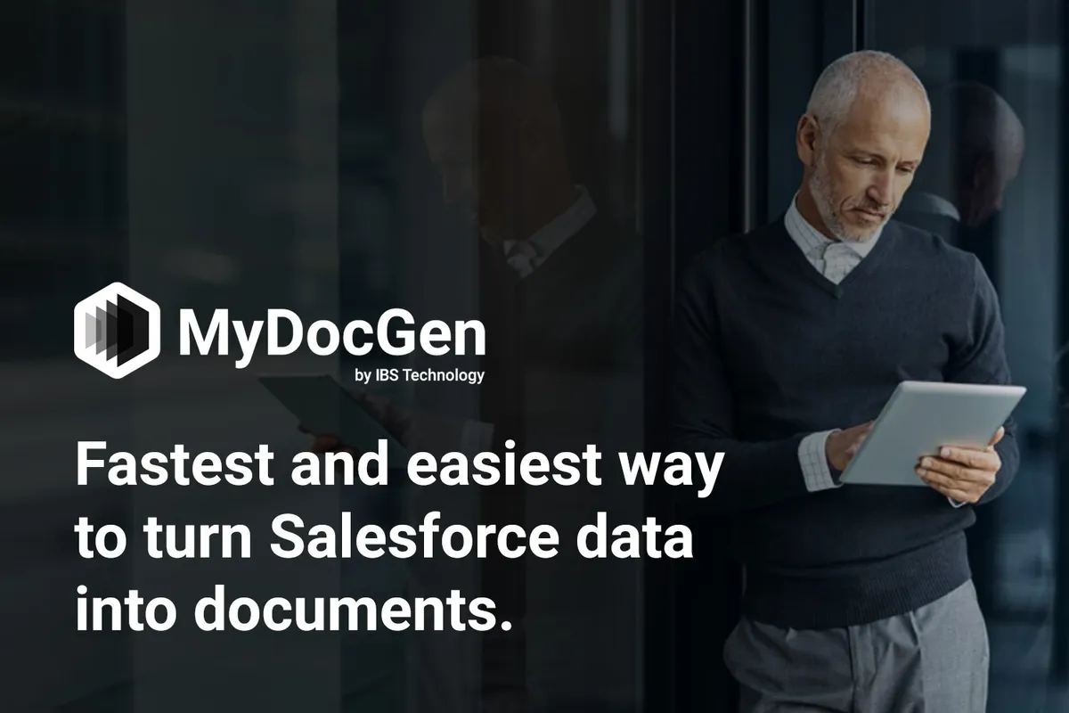 MyDocGen — screenshot from the Salesforce AppExchange listing