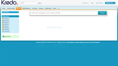 MyHelp App for Salesforce — screenshot