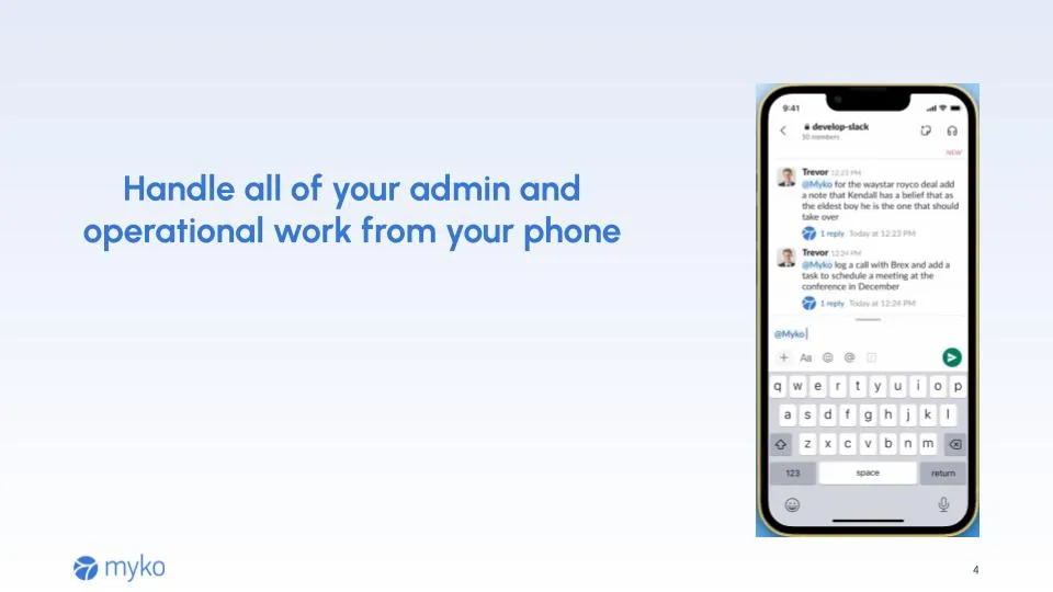 Myko — screenshot from the Salesforce AppExchange listing