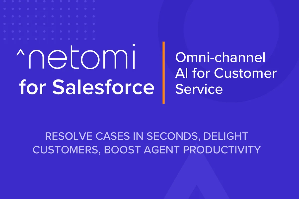 Netomi Virtual Agent — screenshot from the Salesforce AppExchange listing