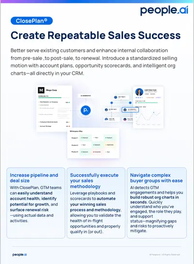 Next Generation Account Execution & Planning | People.ai for Salesforce — screenshot